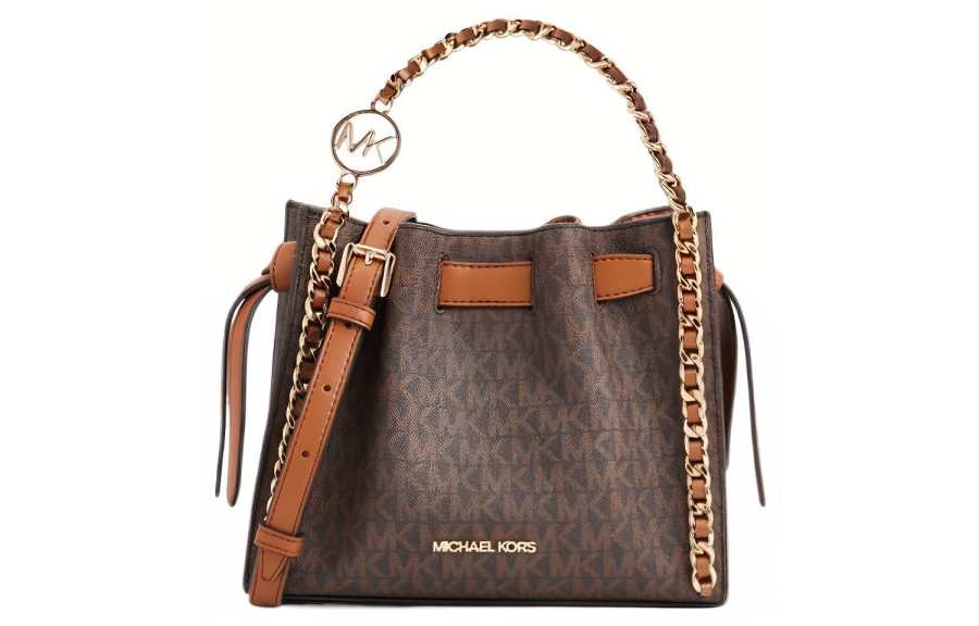 MICHAEL KORS Mina Small Signature Logo Chain Crossbody Bag