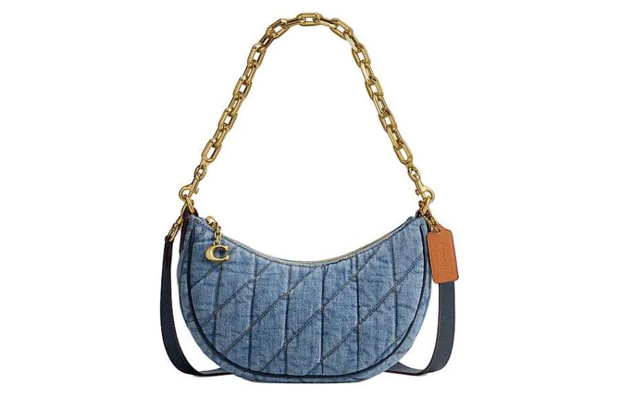 COACH Mira Fabric Handbag, Shoulder Bag Medium Women's Indigo