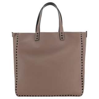 Valentino GARAVANI ROCKSTUD Calfskin Handbag, Crossbody Bag, Shoulder Bag Men's Brown