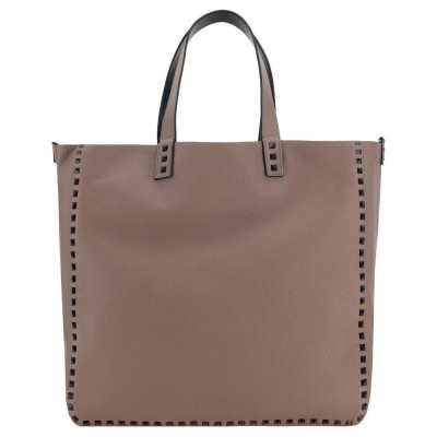 Valentino GARAVANI ROCKSTUD Calfskin Handbag, Crossbody Bag, Shoulder Bag Men's Brown