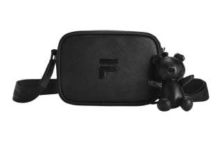 FILA FUSION Pu Crossbody Bags Regular Unisex Pitch Black