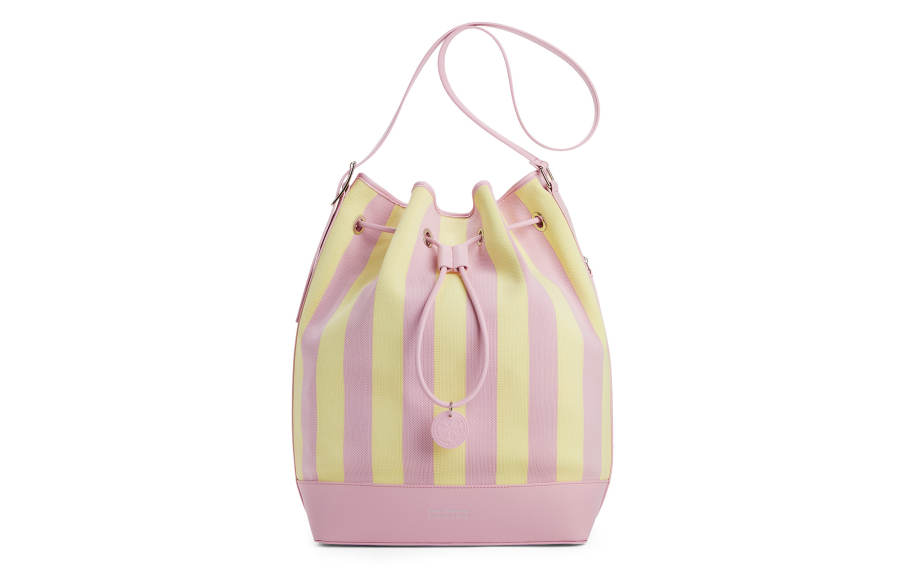 CHARLES&KEITH Fabric Crossbody Bag Extra Large Women's Yellow/Multi Composite Color