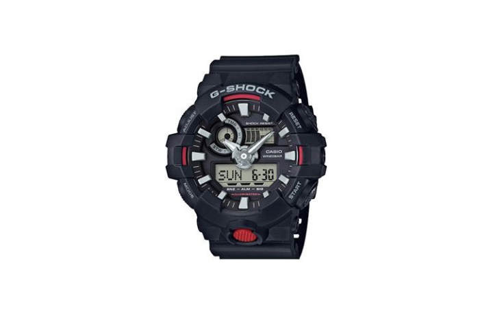 CASIO CASIO Men Liquid Crystal/Analog Dual Display Series 53.4mm Black Watch GA-700-1APRU