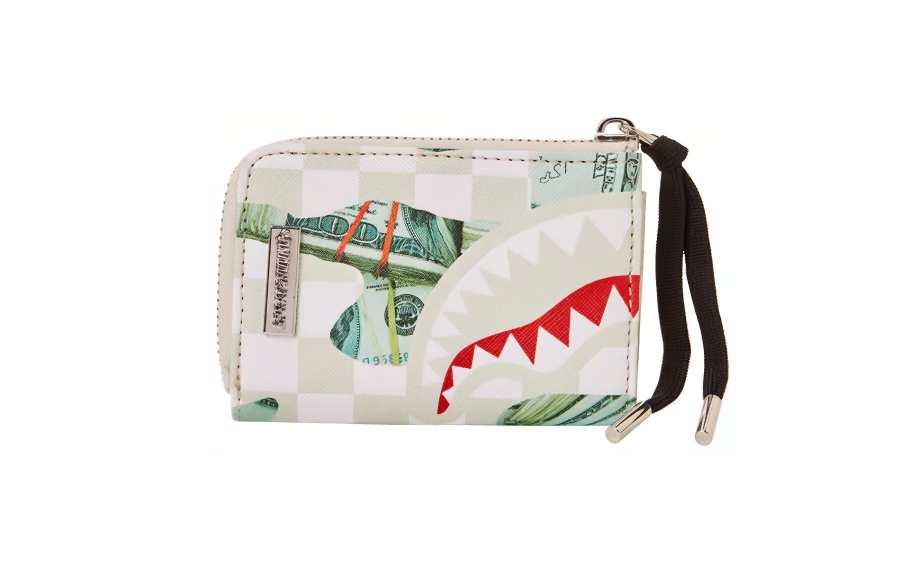 SPRAYGROUND PVC Card Holder, Purse, Coin Purse, Wallet Small Unisex Raw White