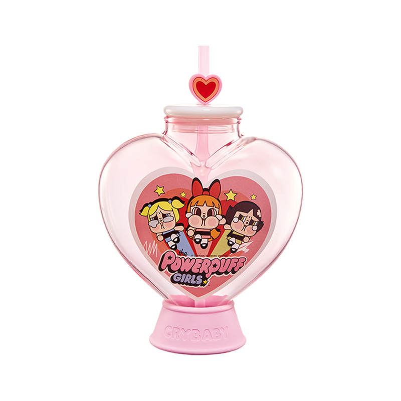 POP MART CRYBABY X The Powerpuff Girls Collection Heart Mug Cute Trend Based Products