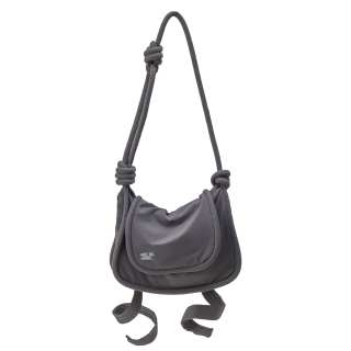 Crying Center Fabric Shoulder Bag, Crossbody Bag Regular Unisex Gray