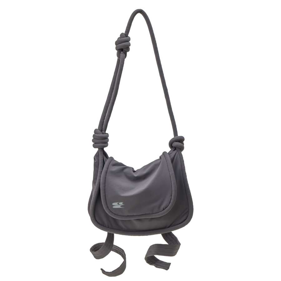Crying Center Fabric Shoulder Bag, Crossbody Bag Regular Unisex Gray