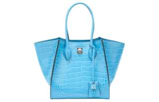 ERMANNO SCERVINO Calfskin Shoulder Bag, Crossbody Bag, Handbag Women's Blue