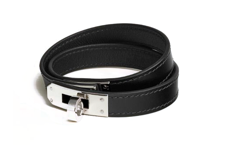 HERMES HERMES Kelly Bracelets Men's Black