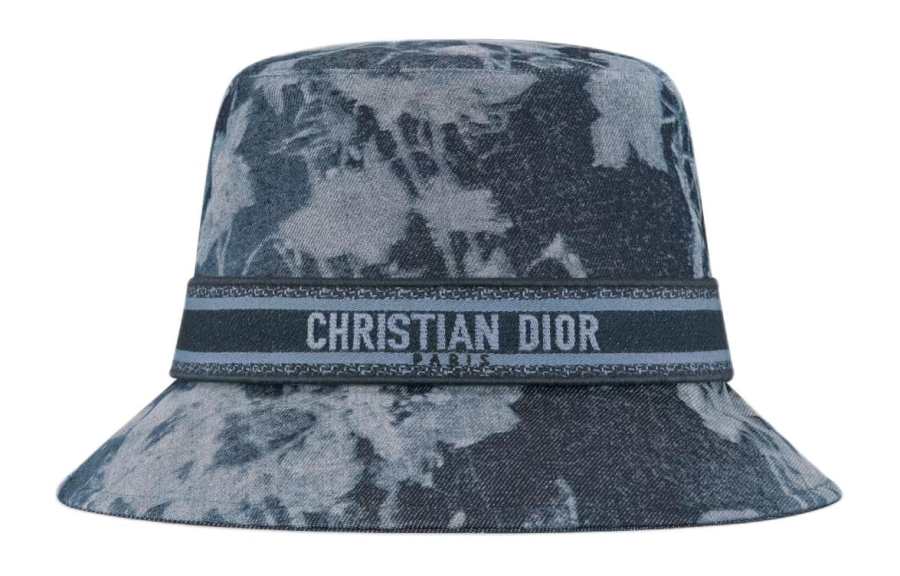 DIOR Cotton Bucket Hats Women's Dark Blue