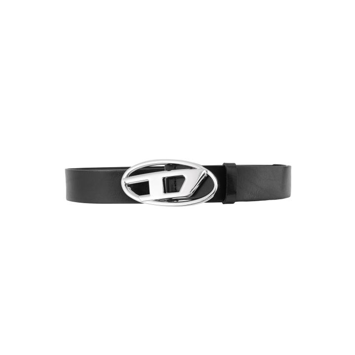 DIESEL DIESEL B 1Dr Logo Plaque Buckled Belt