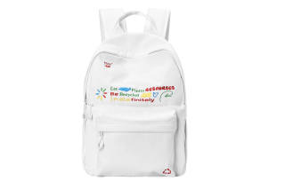 FINITE LOOP FINITE LOOP Recycled Polyester Backpack Unisex White