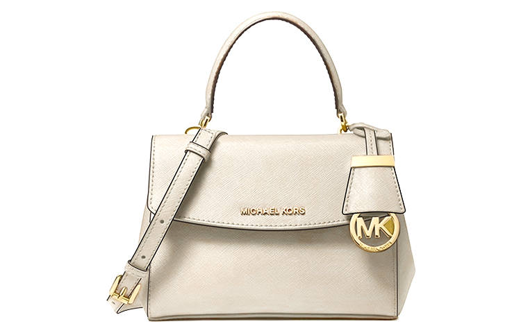 MICHAEL KORS Ava Cow Leather Handbag Mini Women's Milk White