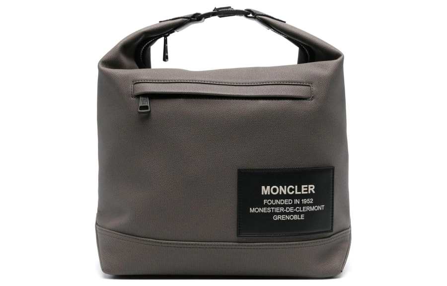 Moncler Fabric Tote Bag, Shopping Bag, Handbag Men's Brown