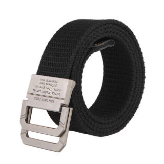 ACUC Double Ring Buckle Korean Style Casual Canvas Belt Unisex 3.5cm
