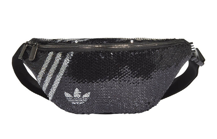 Adidas Originals Polyester Sling Bag, Fanny Pack Regular Unisex Black