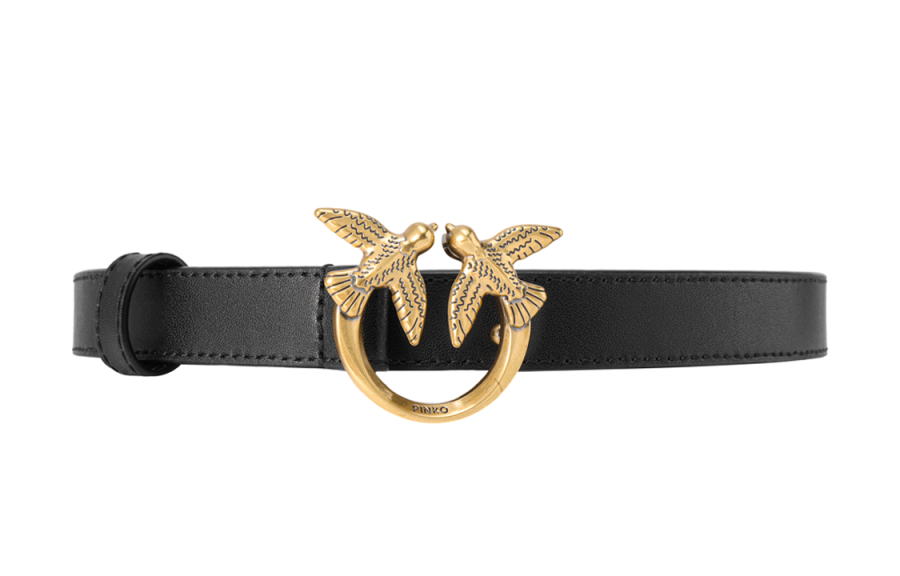 PINKO PINKO Love Bird Plaque Buckle Belt