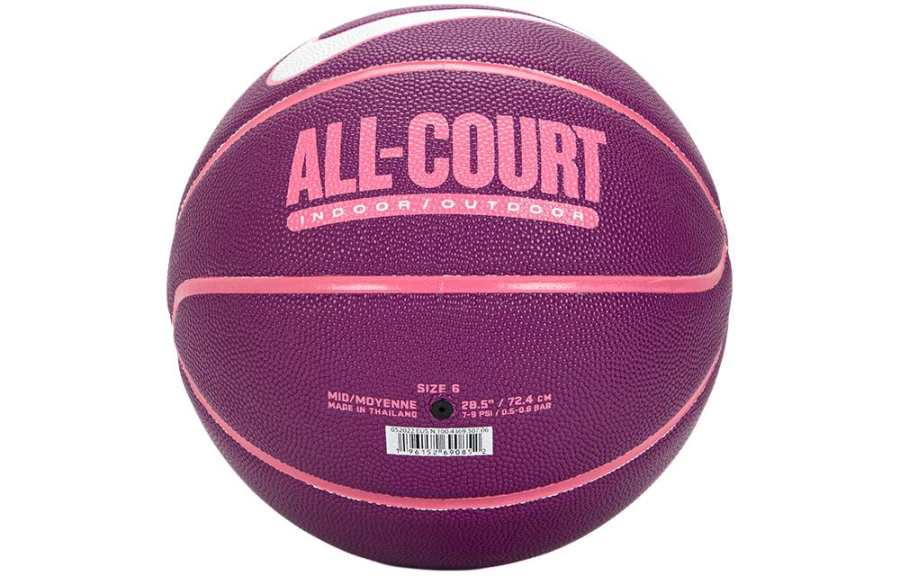 Nike Nike Synthetic Leather Basketball Purple Size 6 Ball Training Women's