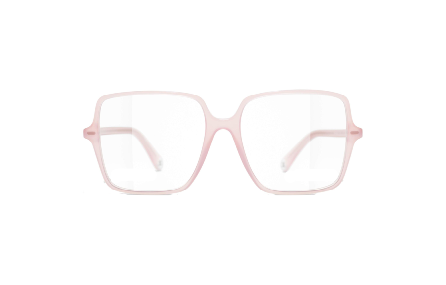 CHANEL CHANEL Acetate Square Eyeglass Frames Women's Pink