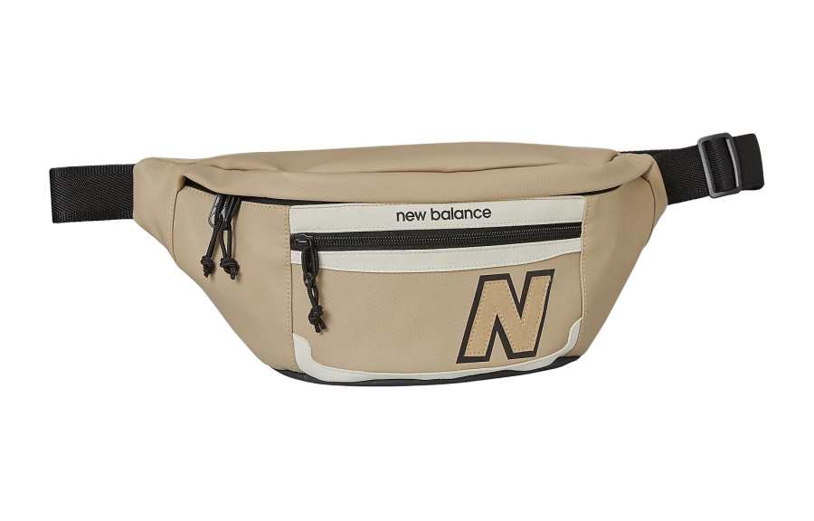 New Balance New Balance Polyurethane Shoulder Bag, Crossbody Bag, Fanny Pack Unisex Khaki