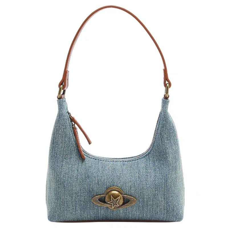 NOMK NOMK Pu Shoulder Bag Regular Women's Denim Blue