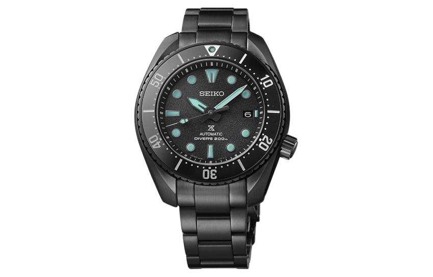 SEIKO Automatic Mechanical Movement Stainless Steel Strap Watch Men's Watches Black Dial