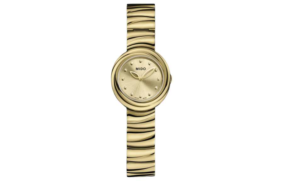 MIDO Cloud Realm Collection Quartz Movement 30m Waterproof Women's Watch 26.5*24.92mm Gold Dial