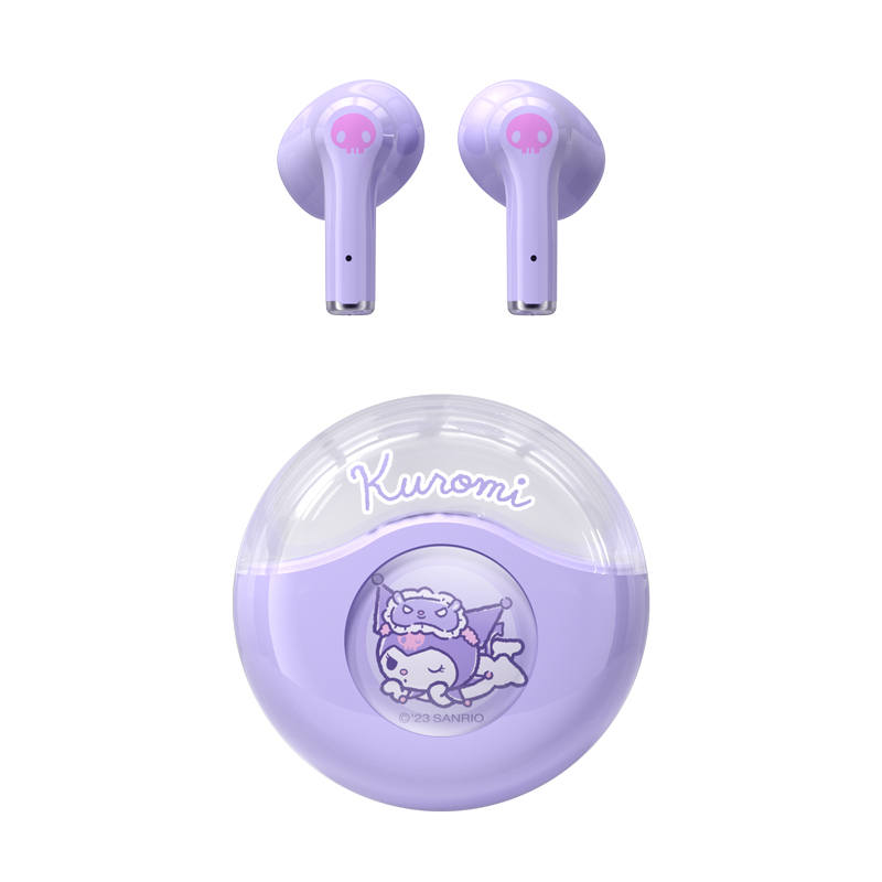 Sanrio Sanrio EJ 298 Half In Ear, Transparent Case Design, Gradient Dazzling Color Pattern True Wireless Bluetooth Headset