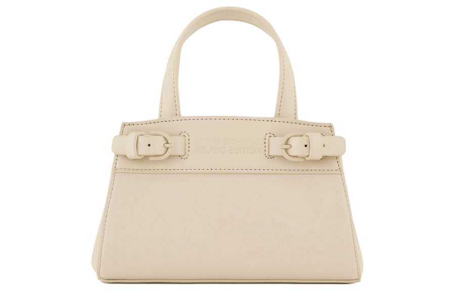ARMANI EXCHANGE Polyester Tote Bag, Shopping Bag, Shoulder Bag, Crossbody Bag, Handbag Regular Women's Ecru