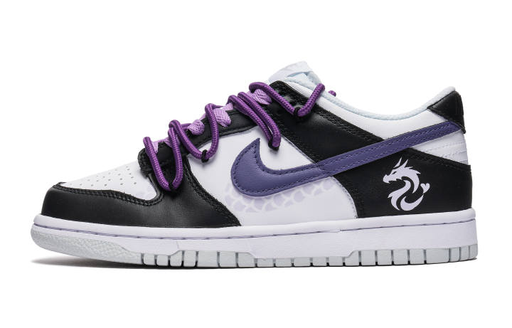 Nike Nike Dunk Low top Skateboard Shoes Women's White Purple