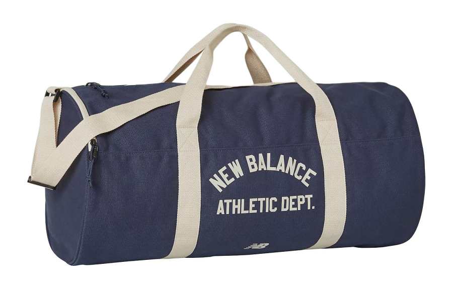 New Balance New Balance Cotton And Canvas Bag, Shoulder Bag, Crossbody Bag, Handbag, Travel Bag Unisex Marine Blue