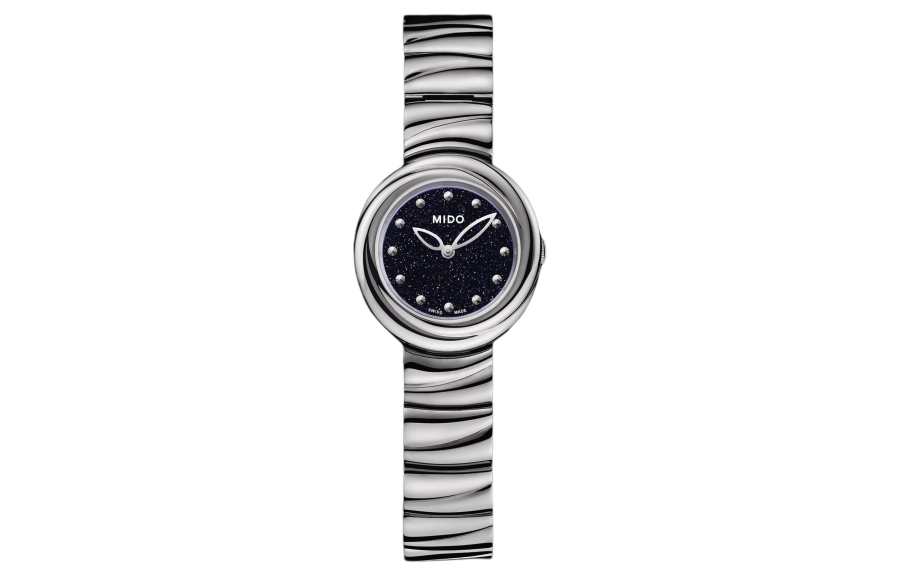 MIDO Cloud Realm Collection Quartz Movement Women's Watch 26.5*24.92mm Black Dial Stainless Steel Case