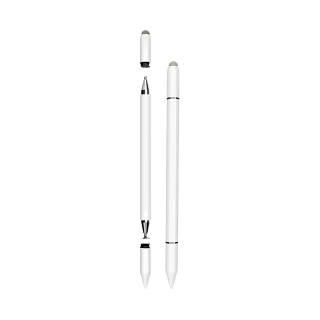 ZHENJIN Vibrate Styluses 3 in 1 Magnetic Stylus Pen Round Head Silver Fiber Tip Round Ball Tip Writing Drawing Gaming Versatile