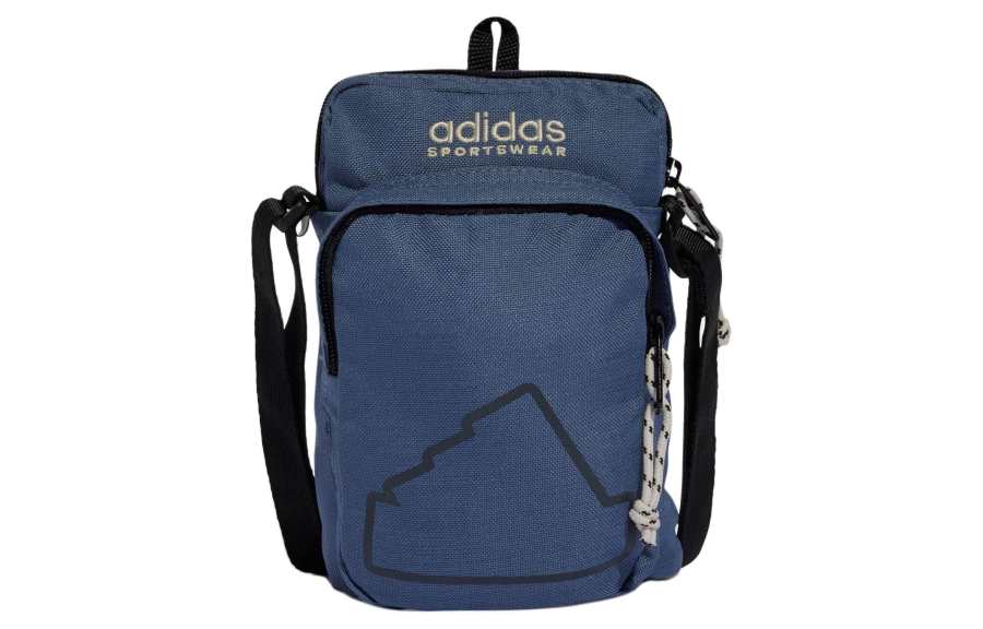 Adidas Adidas Recycled Material Crossbody Bag, Shoulder Bag Unisex Ink Blue & Black & Light Gray