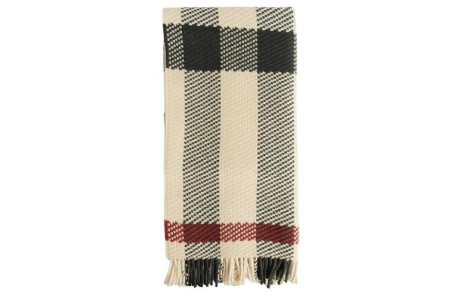 Burberry Burberry Check Pattern Fringed Edge Scarf