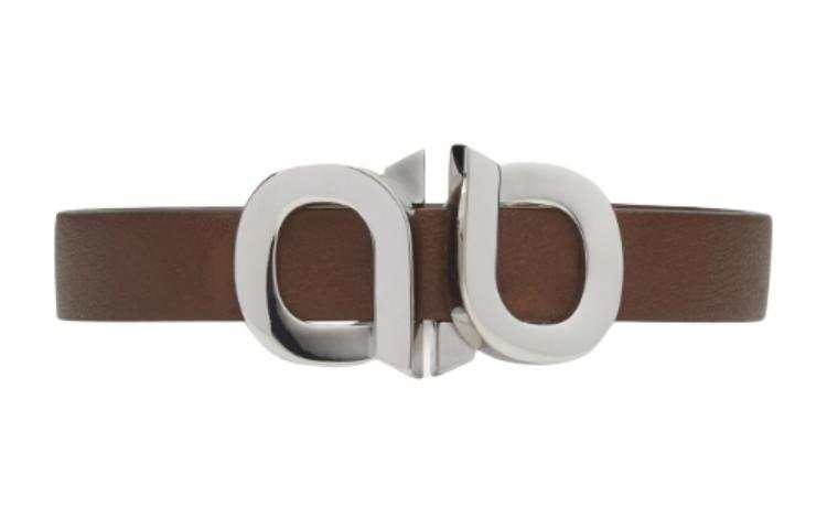 Ferragamo Ferragamo Gancini buckle Leather Bracelet