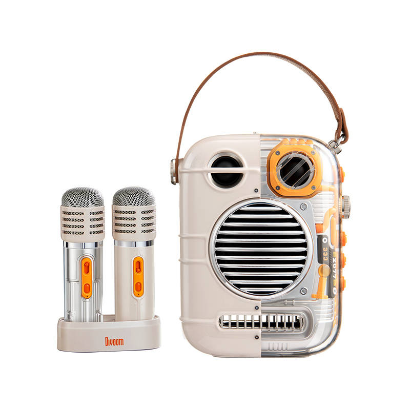 Divoom Divoom Speakers Bluetooth Connection Oriental Elegant Dual Mic K Song Speakers, Singing Microphone, All in One