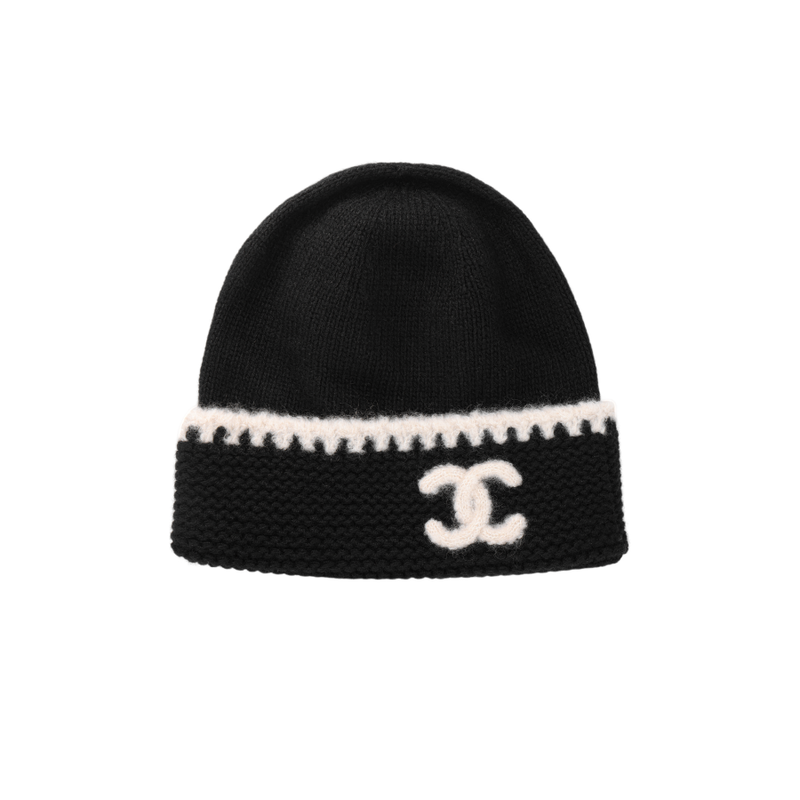 CHANEL CHANEL Cashmere Beanies Unisex Black