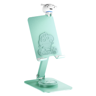 ROCK Phone Stands Crayon Shin Chan, Shiro, Desktop Rotating Metal Stands