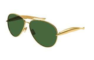 Bottega Veneta Eyewear Aviator Frame Sunglasses
