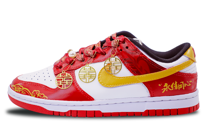 Nike Nike Dunk Low top Skateboard Shoes Unisex Red White