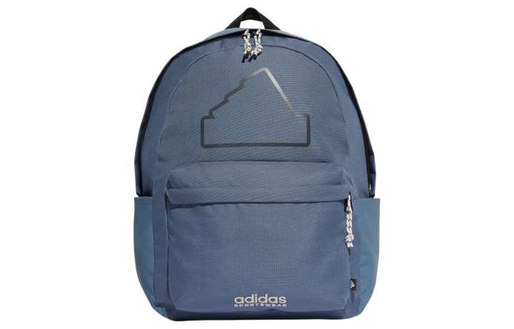 Adidas Adidas Polyester Backpack Regular Unisex Ink Blue & Black & Light Gray