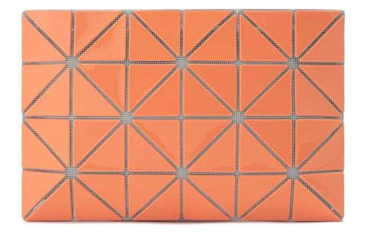 ISSEY MIYAKE PVC Polyvinyl Chloride Resin Clutch Women's Orange