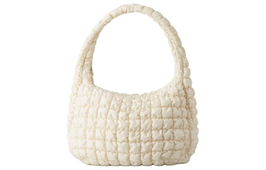 COS Polyester Cloud Bag, One Shoulder Handbag Extra Large Women's Apricot