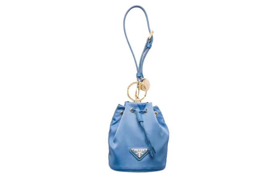 PRADA Re EditionRe Nylon Fabric Clutch Mini Women's Water Wave Blue