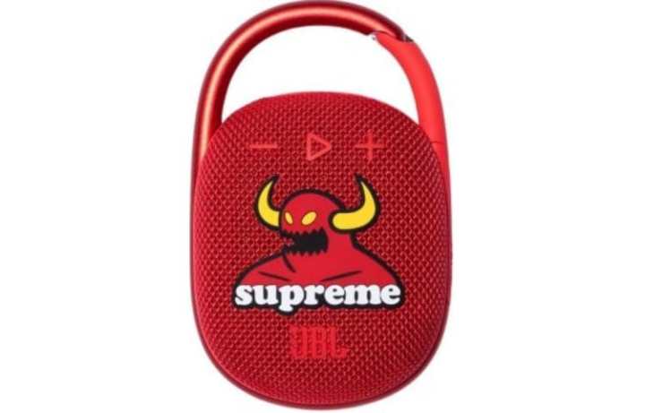 Supreme Supreme Speakers TOY MACHINE JBL® CLIP Bluetooth Connection Portable, Red