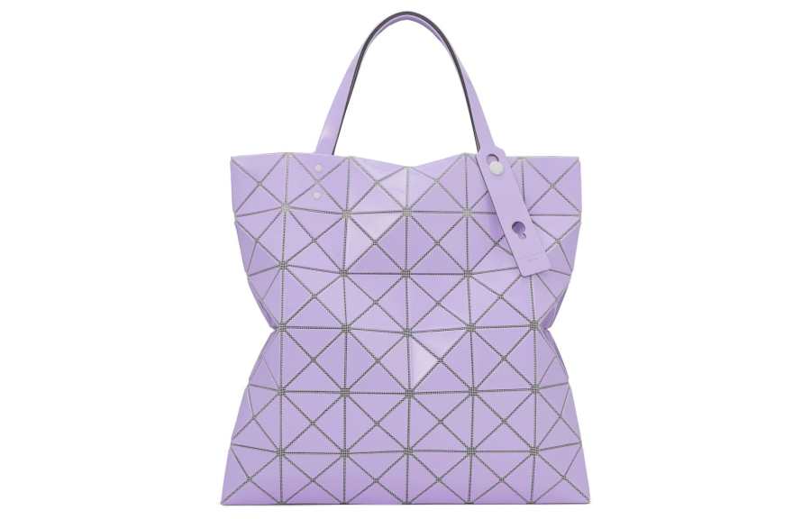 ISSEY MIYAKE Polyvinyl Chloride Resin Tote Bag, Shopping Bag, Handbag Regular Women's Lavender