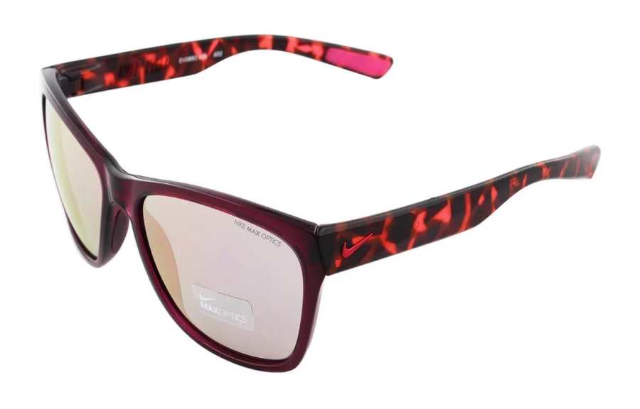 Nike Nike Cellulose Acetate Stainless Steel Titanium Cat Eye Sunglasses Unisex Purple