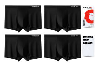 WHITE HOT Men's Boxer Briefs