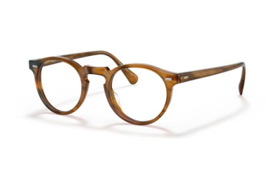 Oliver Peoples Round Eyeglass Frames Unisex Brown